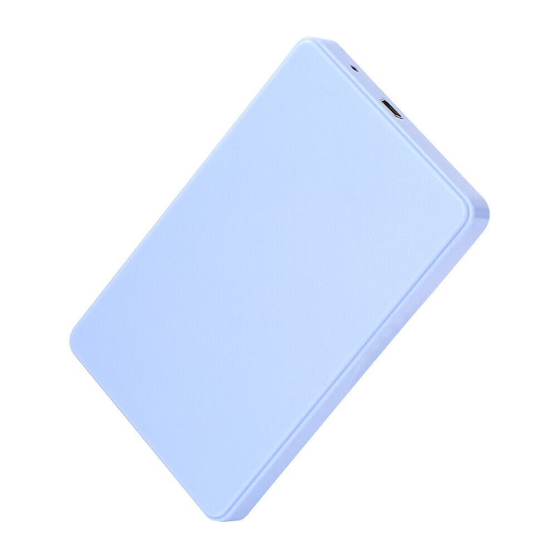 2.5 inch USB 2.0 SATA HDD Hard Disk Drive External Portable SSD Case (Blue)
