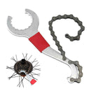 Bike Chain Cassette Bottom Bracket Freewheel Wrench Remover Tool 20 Repair X6O6