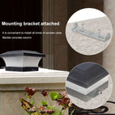 LED Solar Column Light Waterproof Pillar Night Lamp Garden Fence Decor (B)