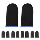 Game Controller Finger Covers Nylon Thumb Touch Sleeve (Carbon Fiber Blue)
