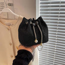 Rhinestone Women Shoulder Bag Chain Crossbody Bucket Messenger Handbags Purse