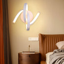 Spiral LED Wall Light Bedside Aisle Bedroom Decorative Lamp (Warm Light) Newly