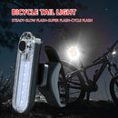 Rear Bike Tail Light Waterproof Bicycle Taillight for Night Riding (White) Newly