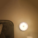 Motion Sensor LED Night Light USB Bedside Home Cabinet Lighting (Warm) Newly