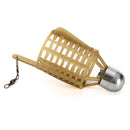 Boat Fishing Bait Feeder Cages Sinker Plastic Fishing Lure Cage (50g) Newly