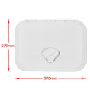 White Deck Plate 270*375mm Access Hatch Cover Marine Boat RV Deck Cover Lid
