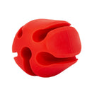 Fishing Rod Stop Egg Shape Rubber Protection Fixed Fishing Tackle (Red) Newly