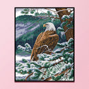 Partial Cross Stitch 2 Strands Printed Animal Pattern Needlework Kits Wall
