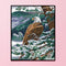 Partial Cross Stitch 2 Strands Printed Animal Pattern Needlework Kits Wall
