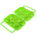 6 grid Eggs Plastic Container Holder Folding Egg Storage Box Handle Case Newly