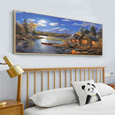 Spot Drill Handicraft Full Drill Diamond Painting Kit Riverside Lodge Mosaic