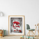 11CT Full Embroidery Snowman Cotton Print Cross Stitch Kit for Home Decorat