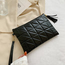 Casual Envelope Bag Women Tassel PU Leather Wristlet Bags Retro Small Day Pouch