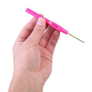 6pcs Aluminum Plastic Handle Knitting Needle Set Crochet Hook Weave Yarn Newly
