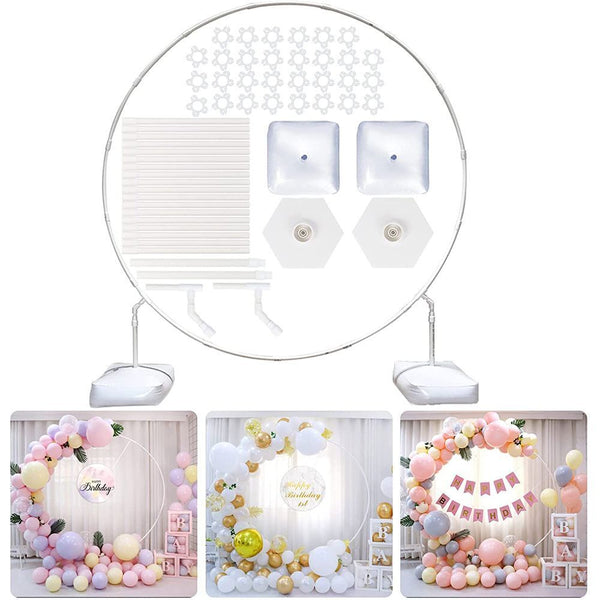Wreath Frame Holder 59/70.8inch Round Balloon Arch With Stand Ring Balloon