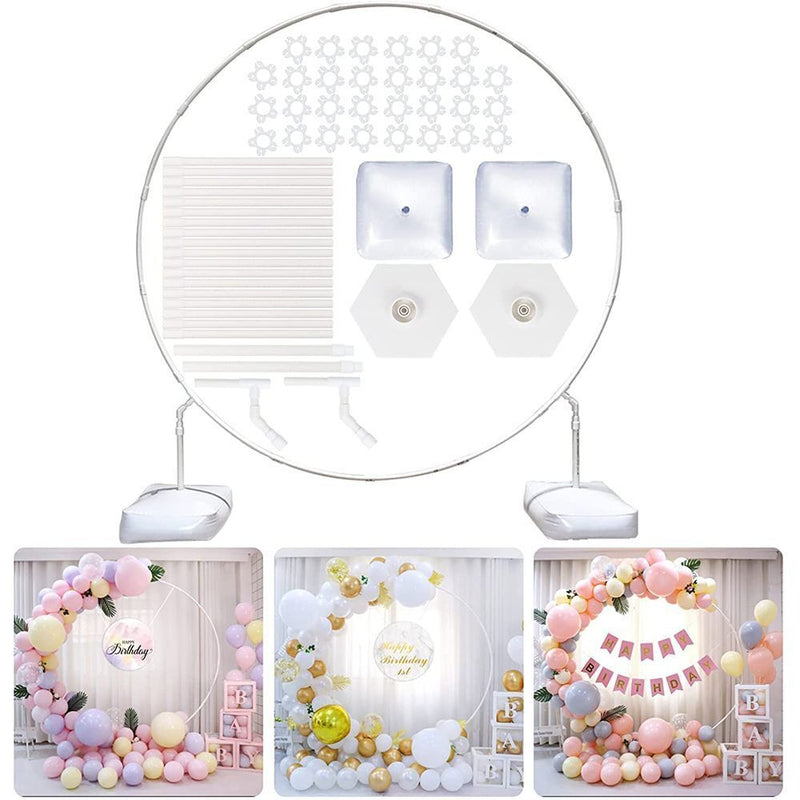 Wreath Frame Holder 59/70.8inch Round Balloon Arch With Stand Ring Balloon