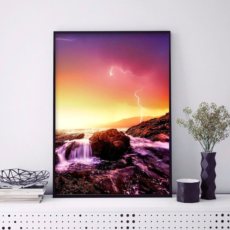 Full Drill Diamond Painting DIY Grand Thunder Rhinestone Picture Wall Home Decor