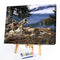 DIY Digital Painting By Numbers Kit Wolf Canvas Color Picture Decoration 40x50cm