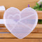 5 Slots Heart Storage Box Plastic Home Organizer Jewelry Beads Boxes(White)