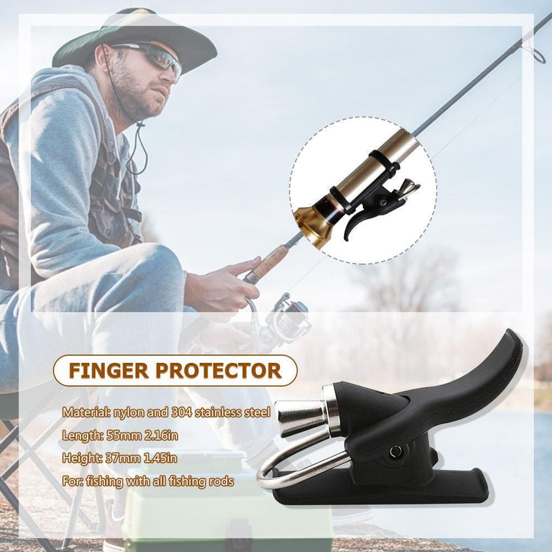 Breakaway Marine Fishing Rod Finger Protector Fish Pole Clamp Thumb Trigger