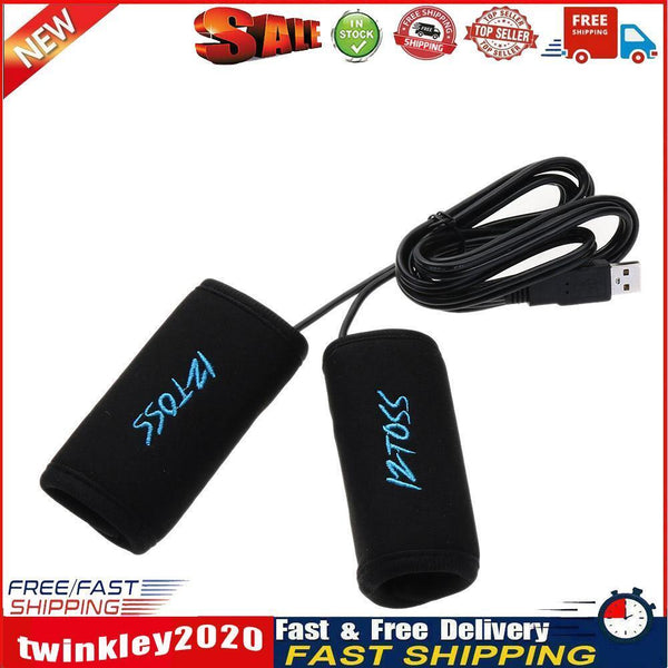 2x 7/8" Motorcycle USB Electric Hot Heated Grips Handle Handlebar Warmer Newly