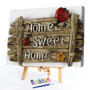 DIY Oil Paint by Numbers Sweet Home Coded Hand Painted Acrylic Drawing Kit