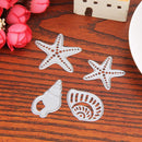 4pcs Sea Shells Cutting Dies Stencils for DIY Scrapbooking/Photo Steel