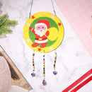 Santa Claus Hanging Pendants DIY Paint By Numbers Kit Handmade Decoration Crafts