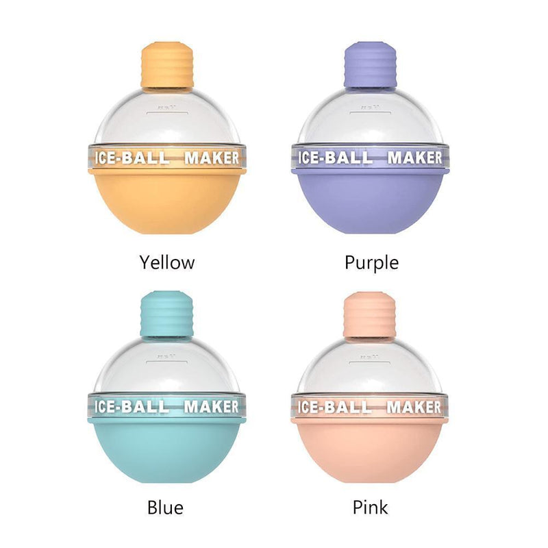 Silicone Ice Cube Mold DIY Ice Ball Maker for Whiskey Cocktails*4