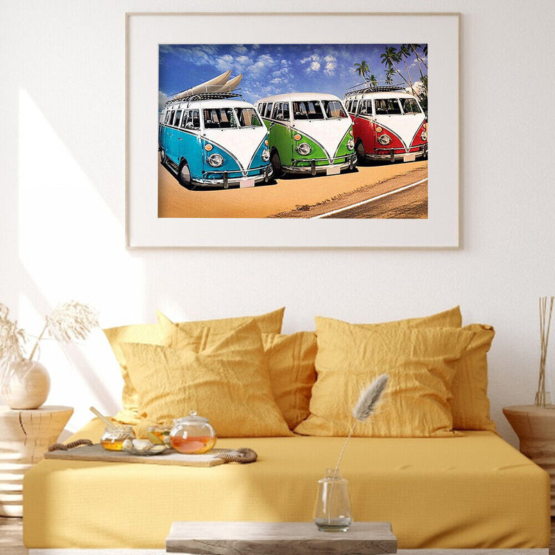 DIY Diamond Painting Car Full Round Drill Rhinestone Picture Newly