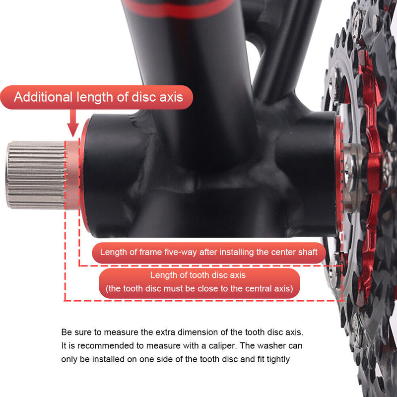 Bicycle Crankset Washers Aluminum Alloy Bike Crank Spacers Cycling Accessories