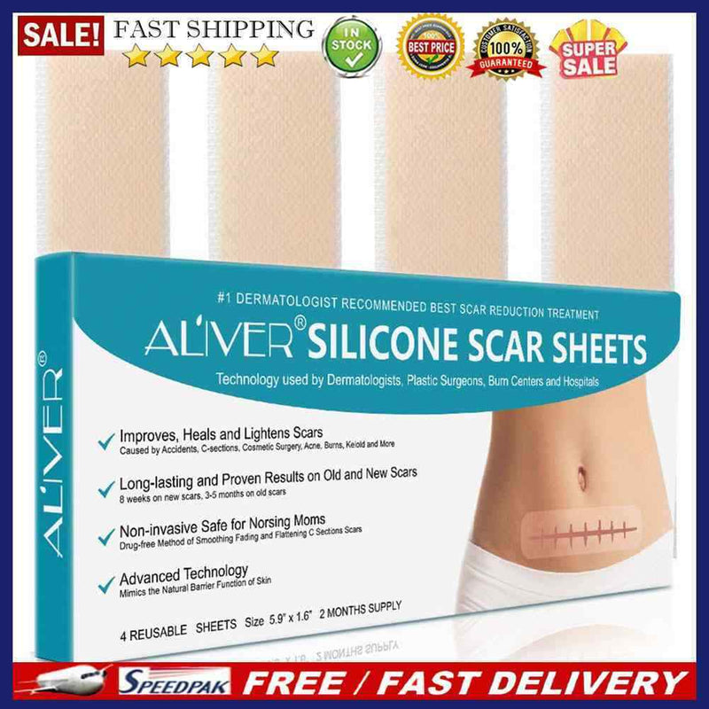 4pcs Repair Stickers Stretch Mark Burn Patch Scar Reusable Scratch Patch