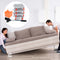 Household Transport Heavy Furniture Mover Wheeled Rollers Bar (Grey)