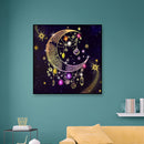 Special Shaped Diamond Painting Set DIY 5D Part Drill Bright Crescent Moon Kit