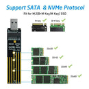 NVMe to USB Adapter, M.2 SSD to USB 3.1 Type A Card, Based UK PCIe Hard Key C5X1