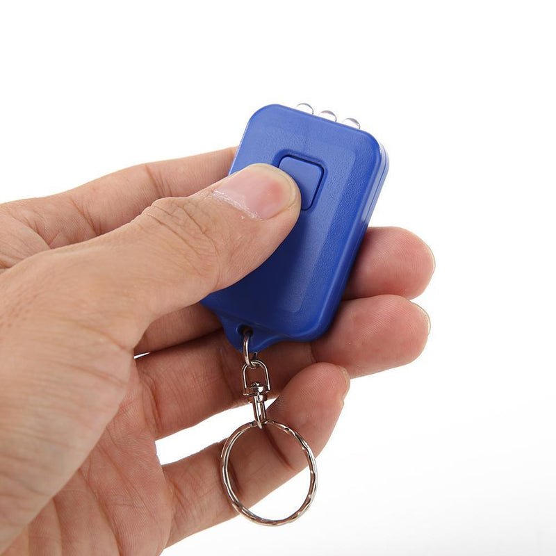 Portable Keychain LED Flashlight Solar Power Light Torch for Hiking Camping