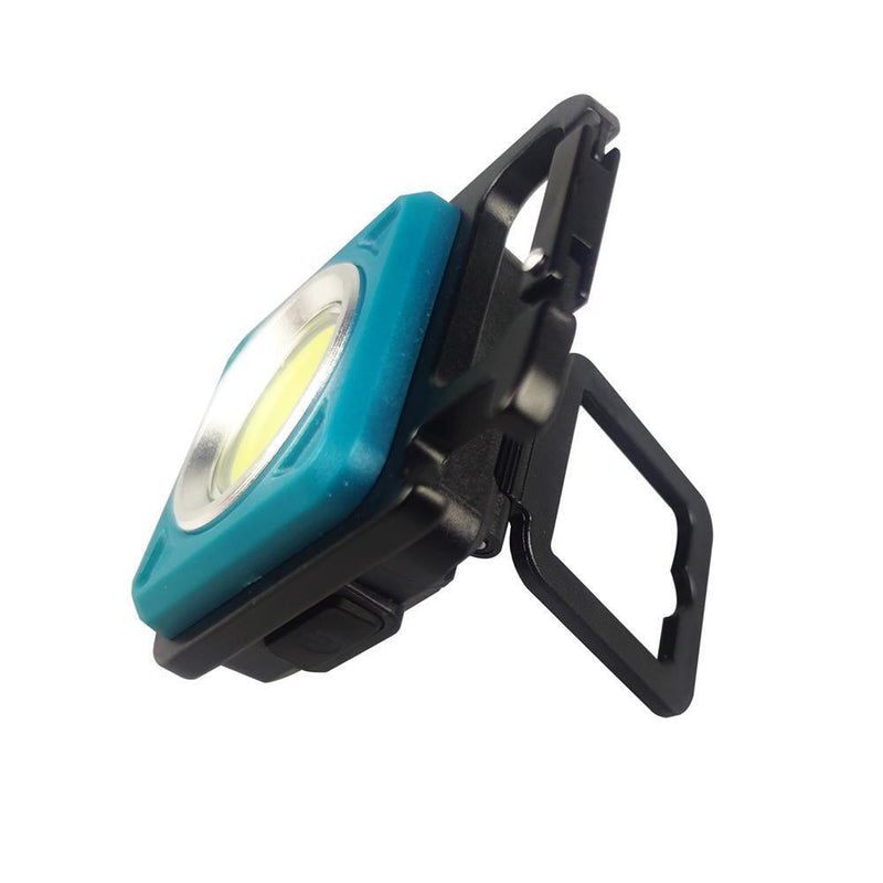 LED Keychain Flashlight USB 500 Lumens Outdoor Camping Working Light (Blue)