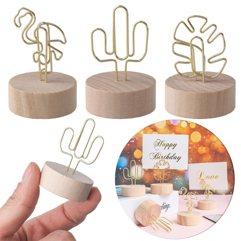 Decoration Paper Clamp Photos Clips Clamps Stand Picture Frame Place Card