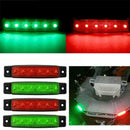 4Pcs 12V Red Green Boat Navigation LED Lights Stern Ne Lights Starboard U3Q3