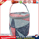Oxford Cloth Geometric Wool Yarn Tote DIY Crochet Storage Knitting Bag (A) Newly