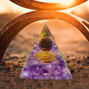 Energy Generator Orgone Pyramid Crystal Jewelry Yoga Meditation Stone (A) Newly