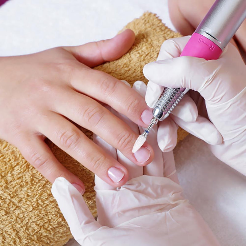 Nail Cone Tip Ceramic Drill Bits Electric Cuticle Clean for Manicure (01) Newly