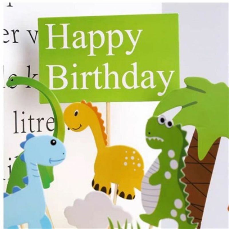 Dinosaur Ornaments Dinosaur Dinosaur Topper Happy Birthday Cake Topper