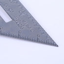 Aluminumun Allo Triangle Ruler Metric 90 Degree 45 Degree Square" DIY Measure Mens
