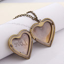 Oval Jewelry Chain Friend Heart Shaped Necklace Pendant Photo Picture Locket