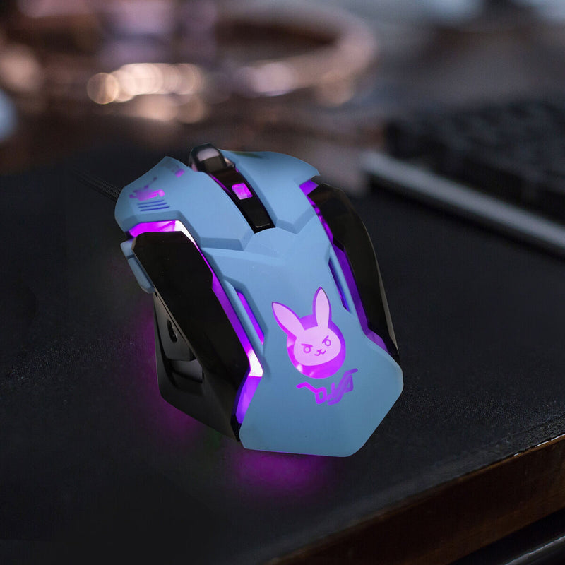 Computer Mouse, Wired 6 Buttons Ergonomic 2400dpi Optical Computer Gaming Mice