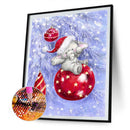 5D Kit Rhinestone Picture DIY Snow Animals Full Round Drill Art Diamond Paint