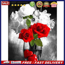 5D DIY Full Drill Round Shape Valentine Love Rose Rhinestone Diamond Drawing