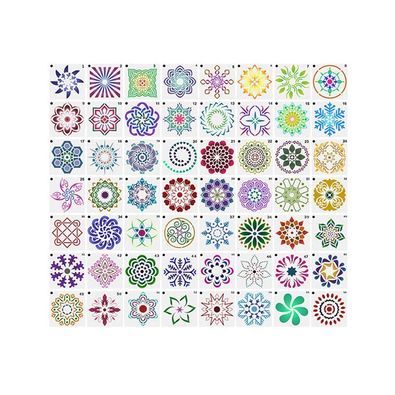 Embossing Stencils Mandala Dotting Tool Pottery Clay Tools Painting Templates