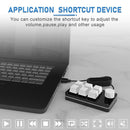 RGB Macro Keyboard Knob 6 Key 1 Knob Programmable Mechanical Keypad for Gaming
